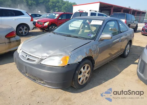 2003 Honda Civic Ex z USA, uszkodzony, nr VIN 1HGEM22993L056847